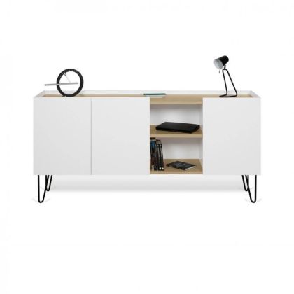 Aparador Buffet Moderno Blanco Madera, 180 Cm