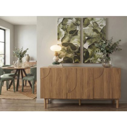 Aparador Puertas Diseño Arcos Madera Roble, 160 Cm