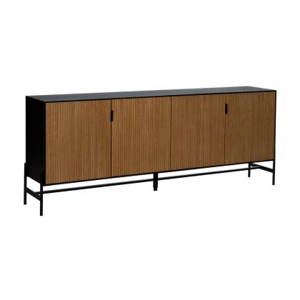 Aparador Puertas Esterilladas Hierro, 204 X 40 X 81'50 Cm