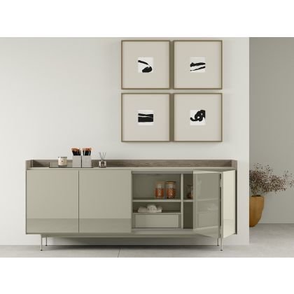 Aparador Addliving Puertas Plegables Cristal