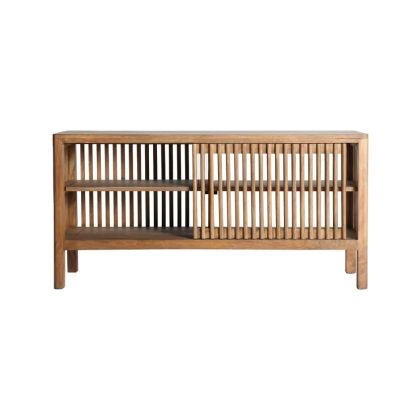 Aparador Trevoux Diseño Esterillado Madera Mango, 121 Cm