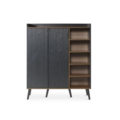 Dover Wardrobe Black Natural