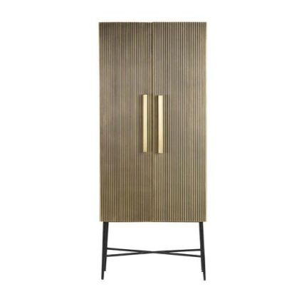Armario Lumina Metal Oro 2 Puertas, 180 Cm