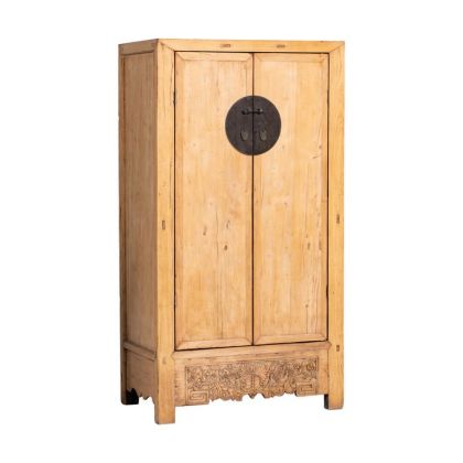 Armario Madera Olmo Natural 2 Puertas, 95 Cm