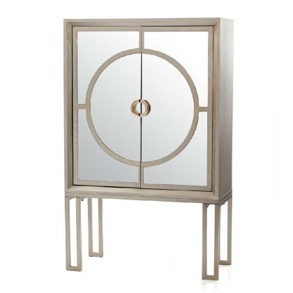 Armario Art Decó Madera Metal, 100 Cm