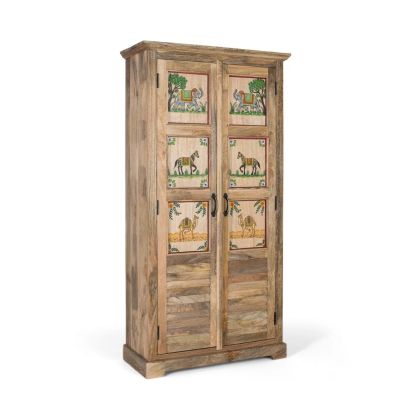 Armario Noreva Madera Mate 2 Puertas, 180 Cm