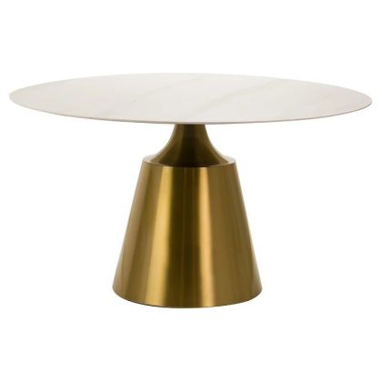 Mesa Comedor Dalian Estilo Art Decó, 135 Cm
