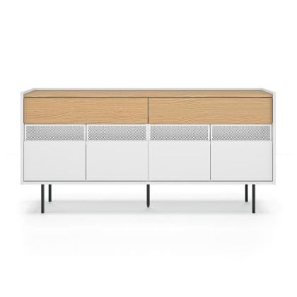 Aparador Blanco Natural Diseño Moderno,160 Cm