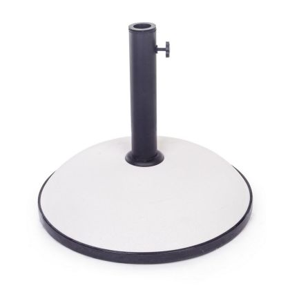Base Sombrilla Cemento Acero Blanco 35 Kg