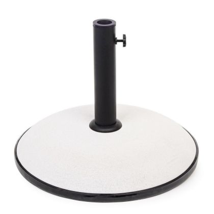Base Sombrilla Cemento Acero Blanco 25 Kg