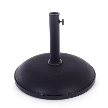 Base Sombrilla Cemento Acero Negro 30 Kg
