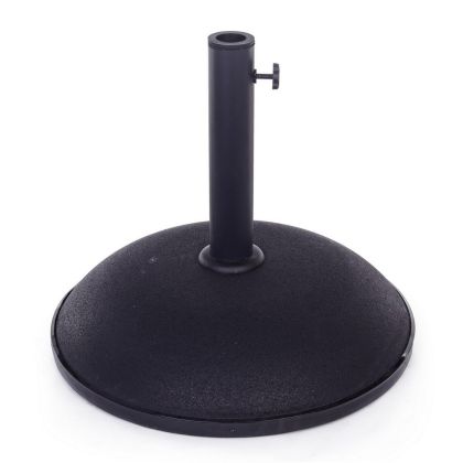 Base Sombrilla Cemento Acero Negro 35 Kg