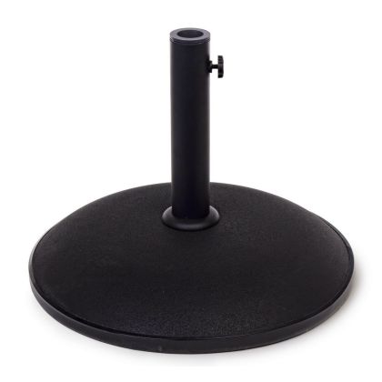 Base Sombrilla Cemento Acero Negro 25 Kg