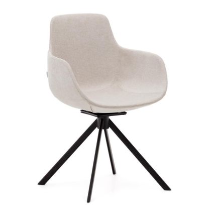 Silla Giratoria Autoretorno Tissiana Beige