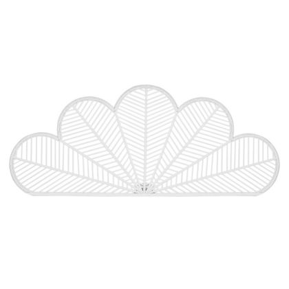 Cabecero Cama Madera Bambú Blanco 190X2'5X81 Cm