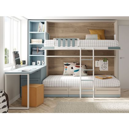 Cama Alta Abatible/Cama Inferior U&D 15