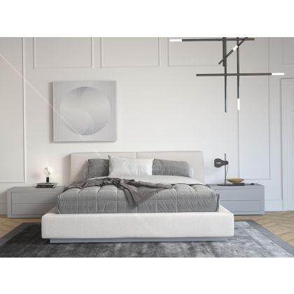 Cama Tapizada con Cabecero y Arcón NZ