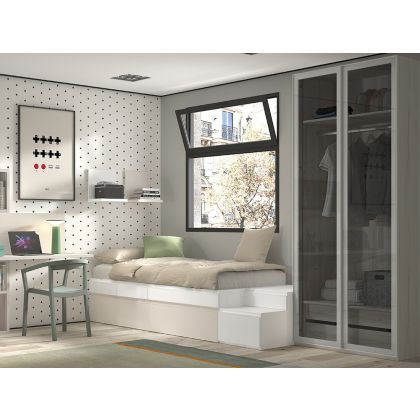 Cama Modular Juvenil Cinco Cajones Formas F157