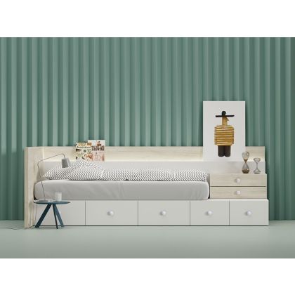 Cama Modular con Estante Revistero Kubox Zona Joven