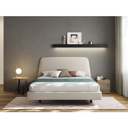 Cama Habitación Trapez Tapizada Kalm
