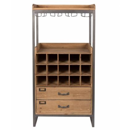 Gabinete Vinoteca Edgar Estilo Industrial 