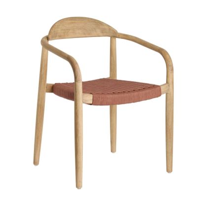 Silla Nórdica Madera Eucalipto Natural Cuerda
