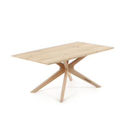 Mesa Fija Rectangular Natural Roble, 180 Cm 