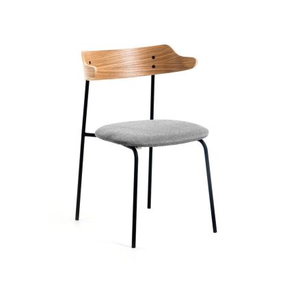 Silla Industrial Gris Natural Metal,52 Cm