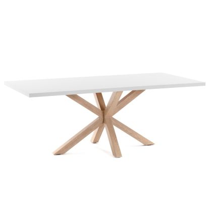 Mesa Argo Melamina Acero Efecto Madera, 160 Cm
