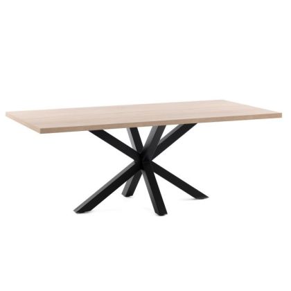 Mesa Comedor Moderna Melamina Natural Salón, 160 Cm