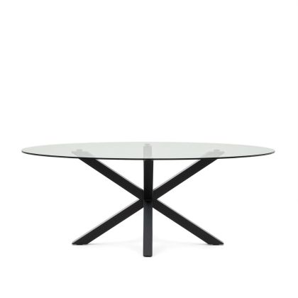 Mesa Argo Cristal Acero, 200 Cm