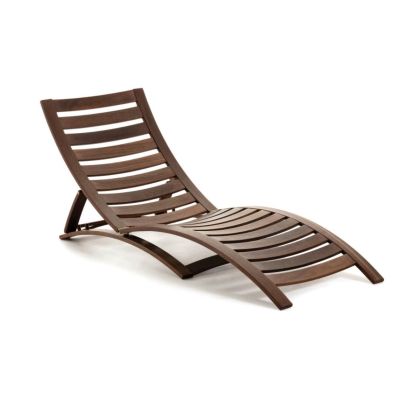 Tumbona Estilo Moderno Madera Marrón
