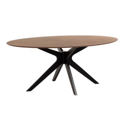 Mesa Comedor Ovalada Nogal