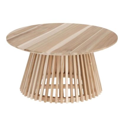 Mesa Centro De Diseño Escandinavo Natural, 80 cm