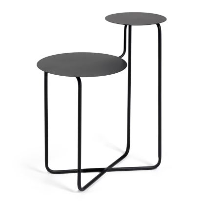 Mesa Auxiliar Redonda Vidalita Metal Negro