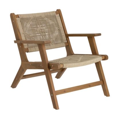 Sillón Geralda Estilo Nórdico Diseño Tropical, 73 Cm