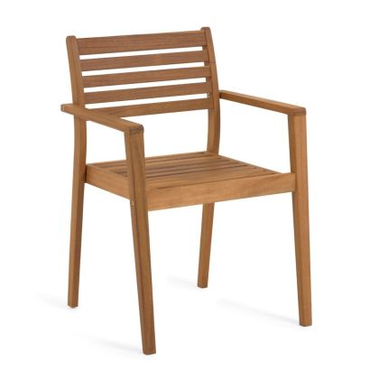Silla Exterior Tropical Madera Acacia, 56 Cm