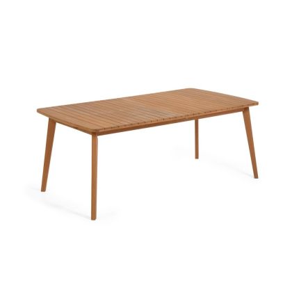 Mesa Extensible Exterior Madera Natural, 183 (240) cm