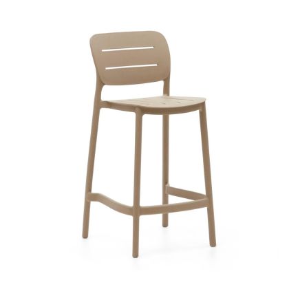Taburete Alto Morella Polipropileno Beige, 46 Cm