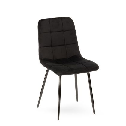 Silla Manta Terciopelo Negro