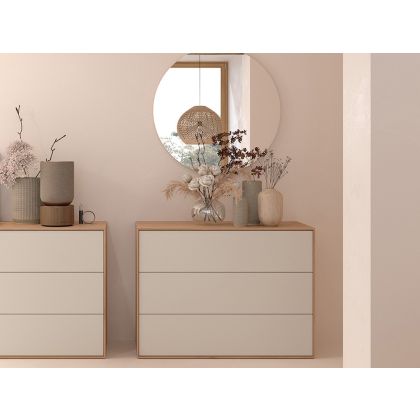Cómoda 3 Cajones Laminado Natur Tempo 21