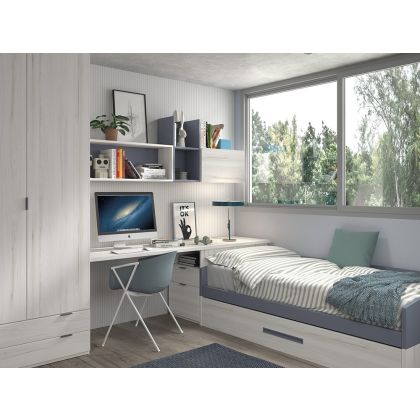 Cama Nido con Armario Formas F102