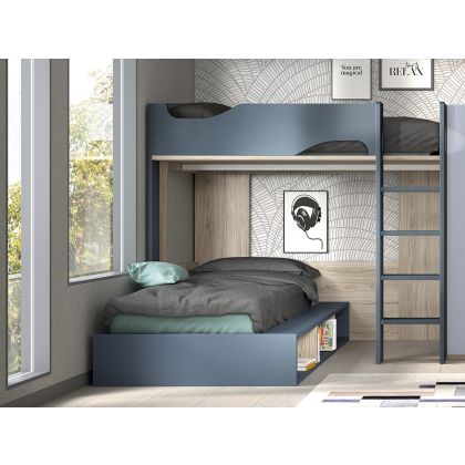 Composición Cama Alta/Cama con Arcón Formas F208