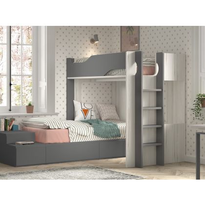 Composición Cama Alta/Cama Modular Formas F206