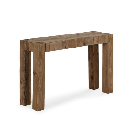 Consola 117x36x71 Madera de Pino Recuperado -- Natural Envejecido