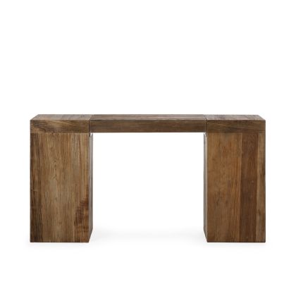 Consola en madera de olmo recuperado marrón 160 cm