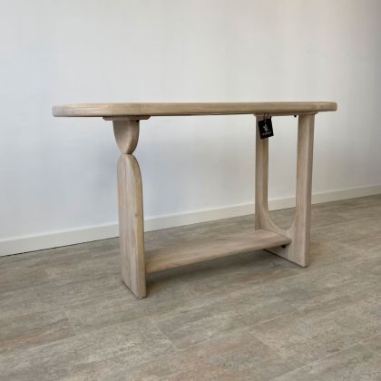 Consola Madera Mango Blanqueado, 135 Cm