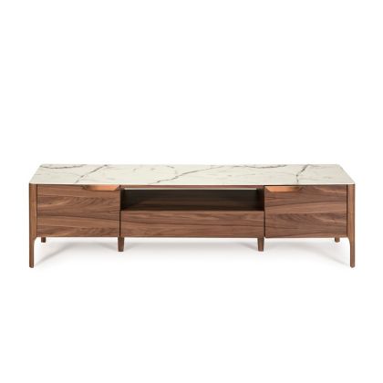 Mueble TV Madera  Chapada  Nogal Cristal,180 cm