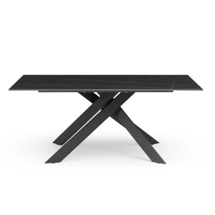 Mesa Comedor Cerámica Negro, 180 Cm