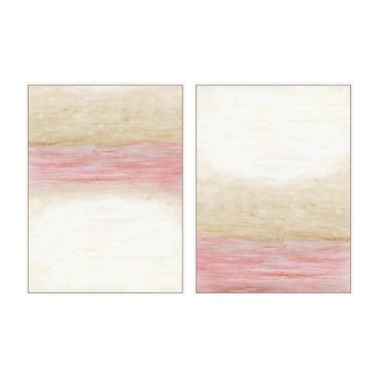 Cuadro Abstracto Moderno Rosa Lienzo Set 2, 90 Cm